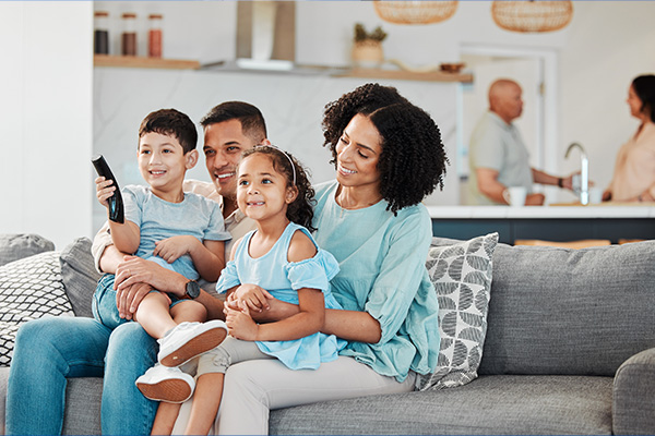 Family On Couch